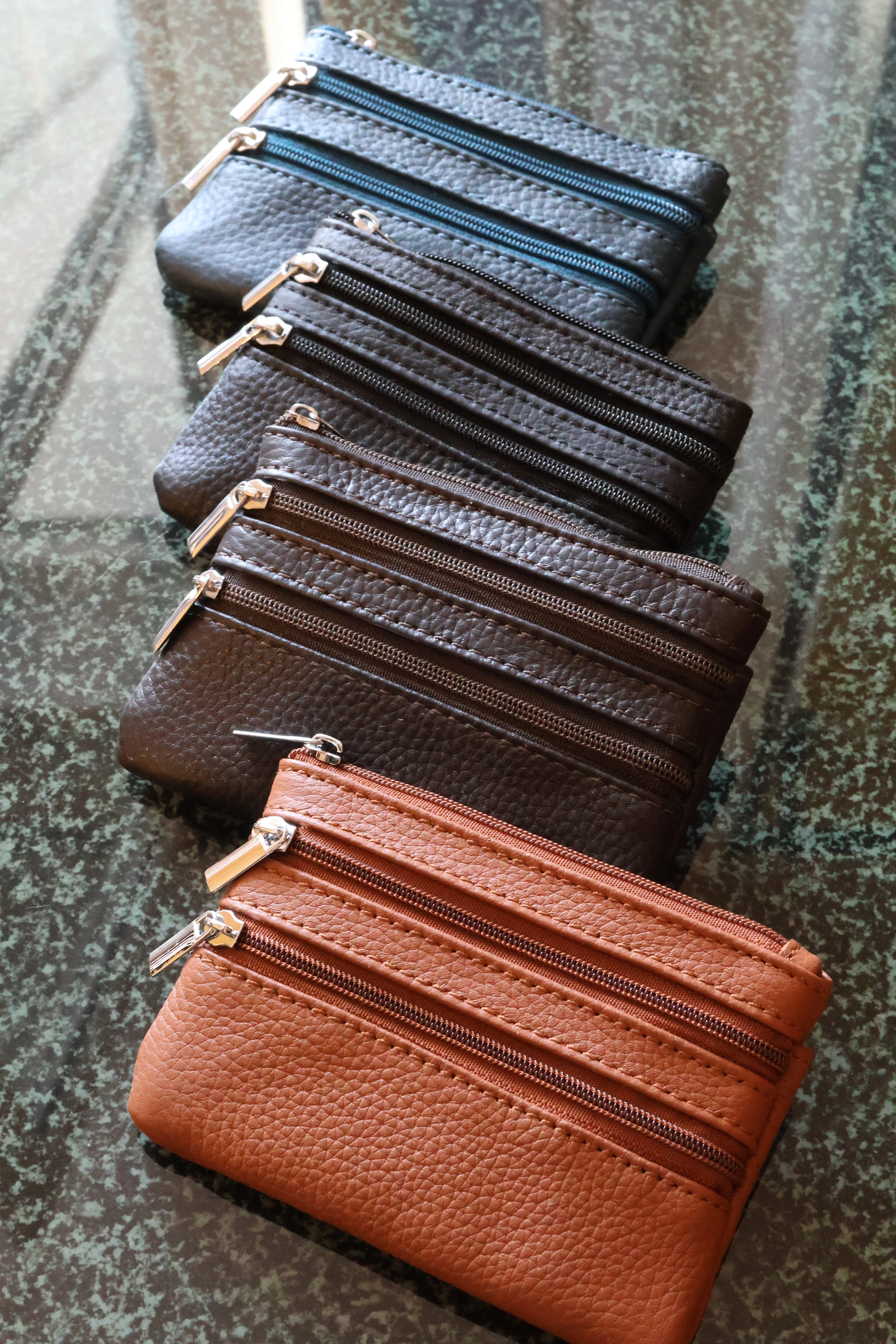 Rosenkranztasche aus Echtleder Dunkelblau - Image 7