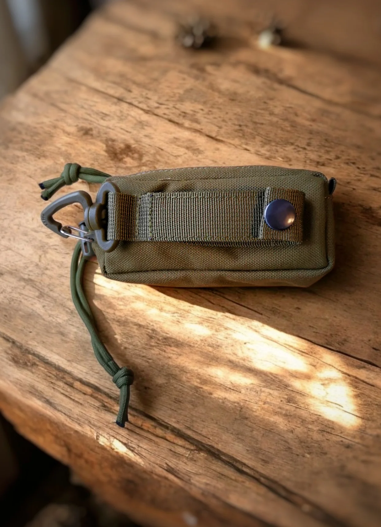 Tasche für Paracord-Rosenkranz Olivgrün - Image 4